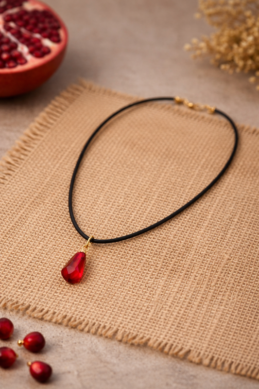 Handcrafted Pomegranate Necklace